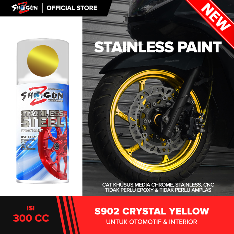 Stainless Steel Paint Crystal Yellow S902