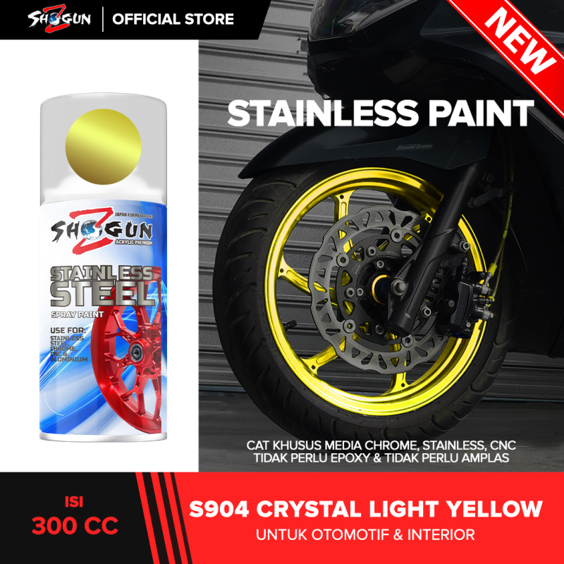 Stainless Steel Paint Crystal Light Yellow S904