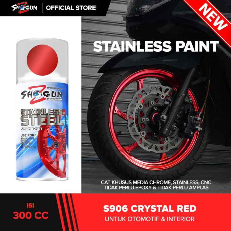 Stainless Steel Paint Crystal Red S906