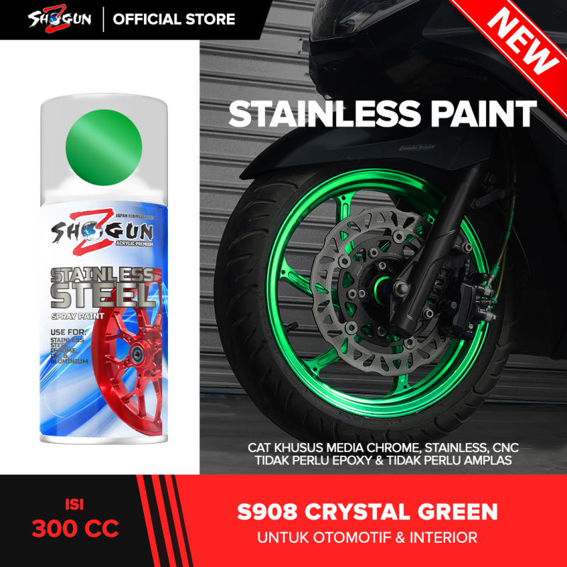Stainless Steel Paint Crystal Green S908