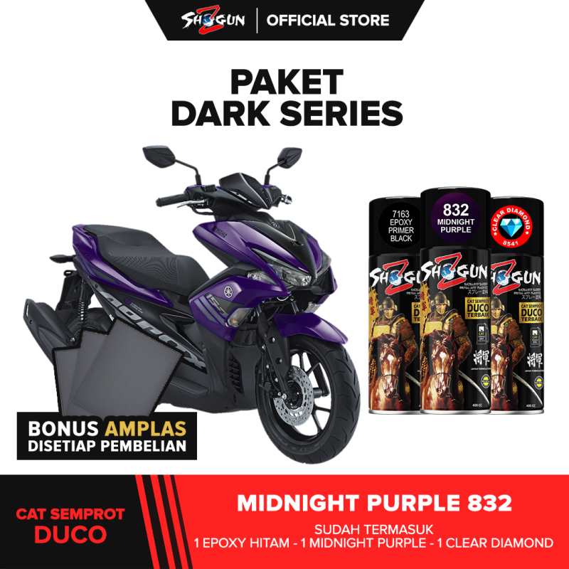 Paket Midnight Purple 832 + Clear Diamond 8541
