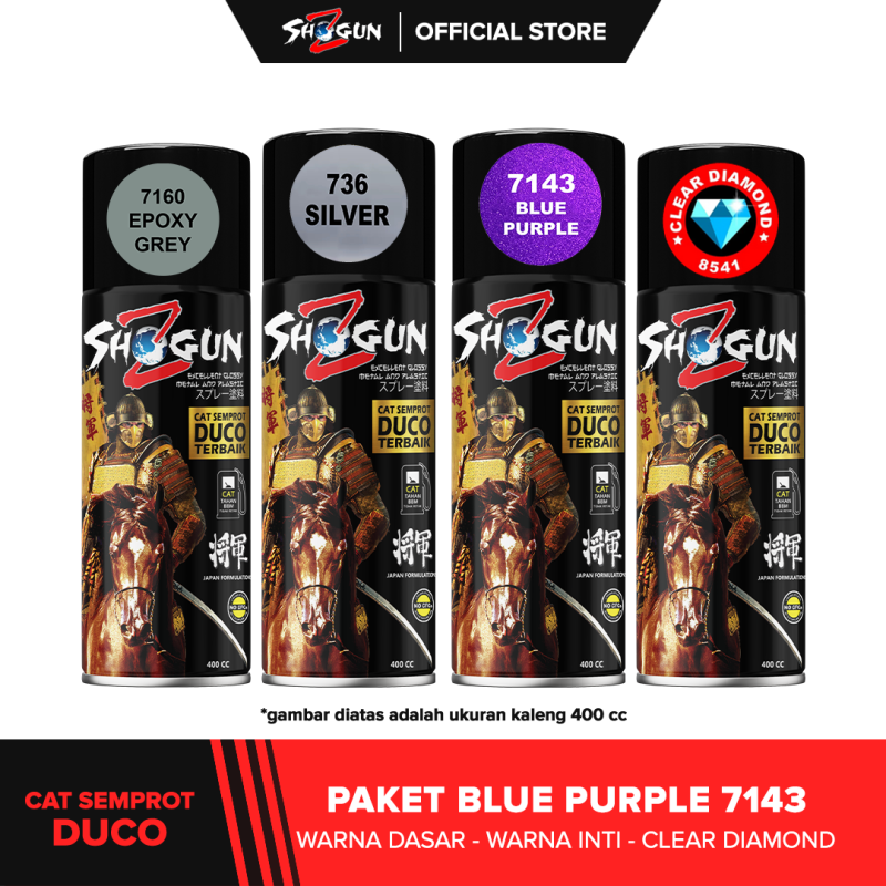 Paket Blue Purple 7143 + Clear Diamond 8541